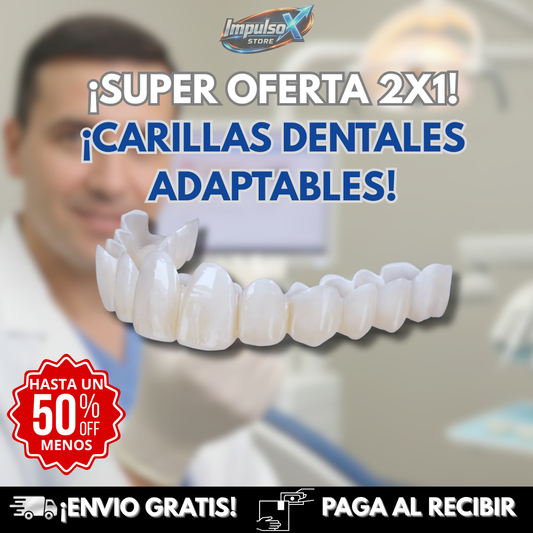 ¡OFERTA DE HOY!⌛CARILLAS DENTALES ADAPTABLES 2X1 +ENVIO GRATIS🏡🚚