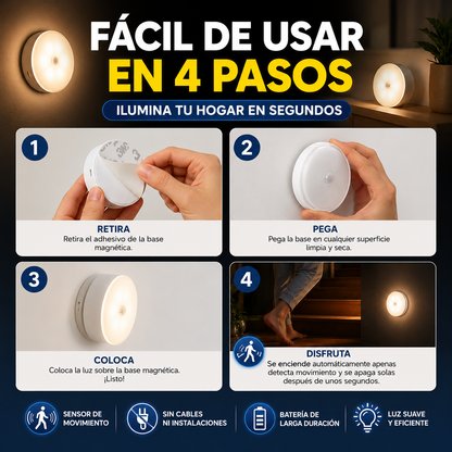 ¡OFERTA DE HOY!⌛ LUZ LED SENSOR DE MOVIMIENTO PACK POR 3 X 1+ENVIO GRATIS🏡🚚