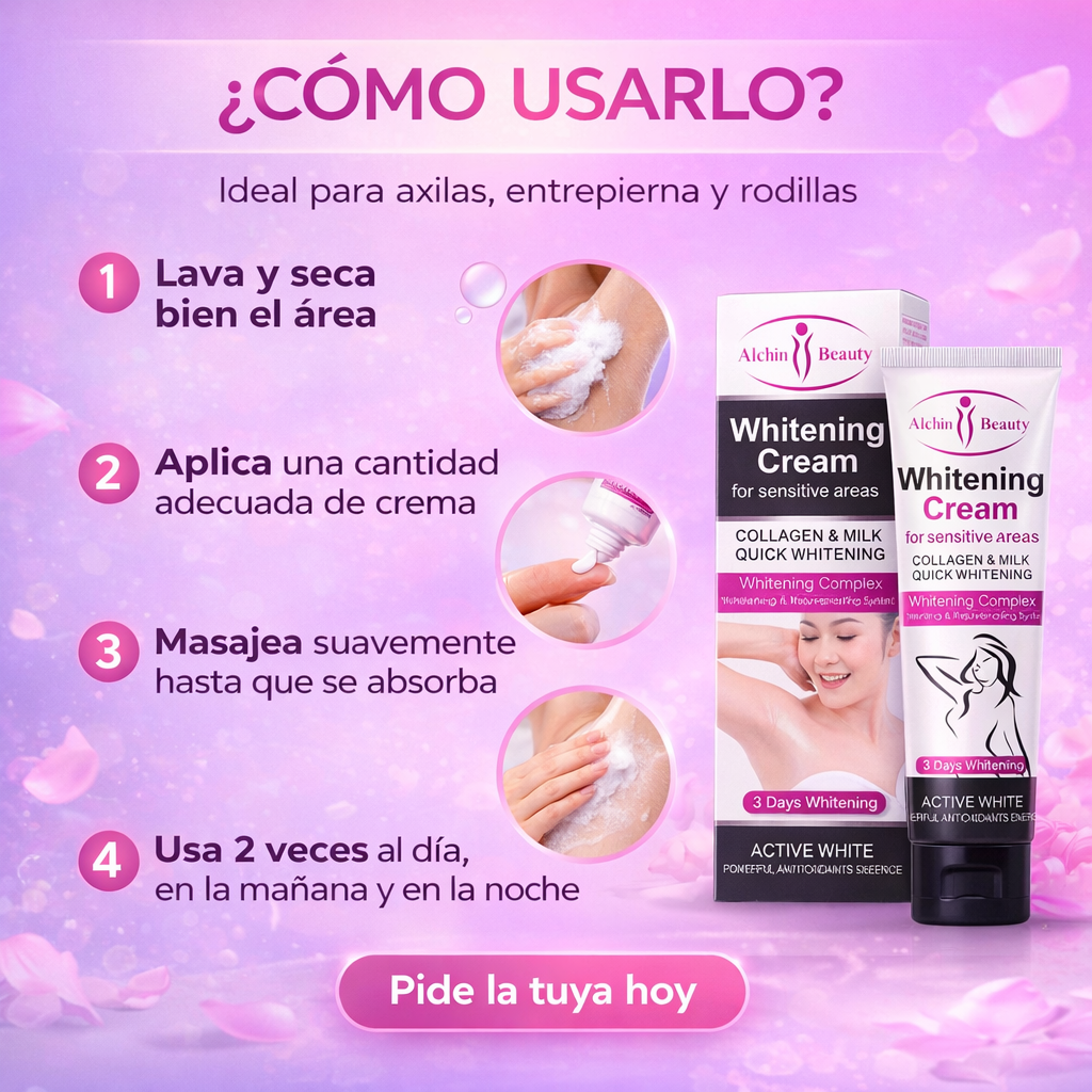 ¡OFERTA DE HOY!⌛CREMA BLANQUEADORA 2X1 +ENVIO GRATIS🏡🚚