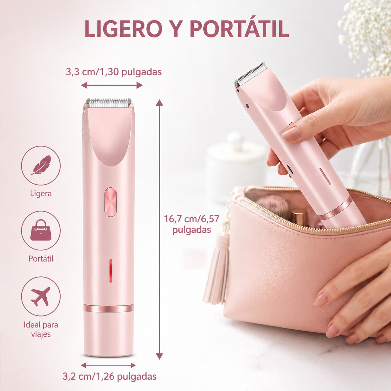 ¡OFERTA DE HOY!⌛ GlowTrim™ Depiladora femenina 2 en 1 +ENVIO GRATIS🏡🚚