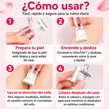 ¡OFERTA DE HOY!⌛ GlowTrim™ Depiladora femenina 2 en 1 +ENVIO GRATIS🏡🚚