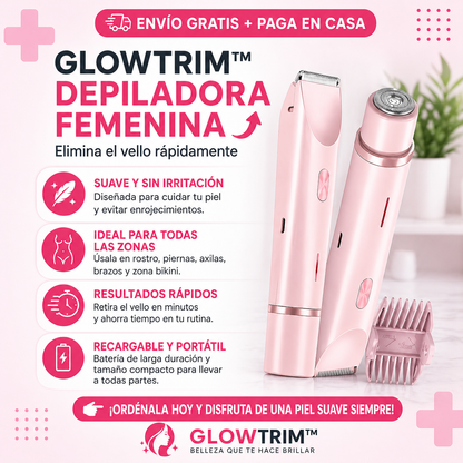 ¡OFERTA DE HOY!⌛ GlowTrim™ Depiladora femenina 2 en 1 +ENVIO GRATIS🏡🚚