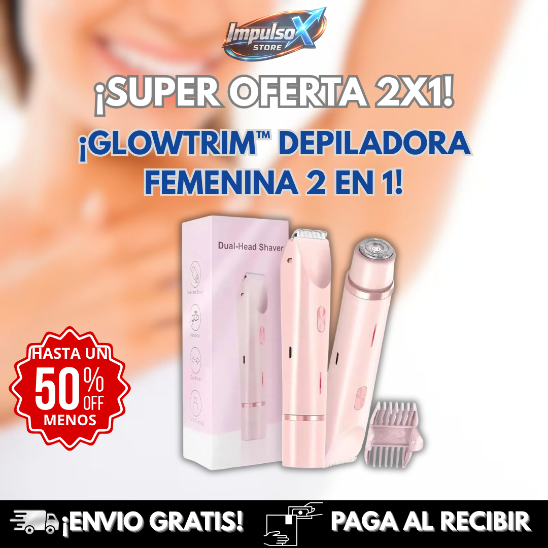 ¡OFERTA DE HOY!⌛ GlowTrim™ Depiladora femenina 2 en 1 +ENVIO GRATIS🏡🚚