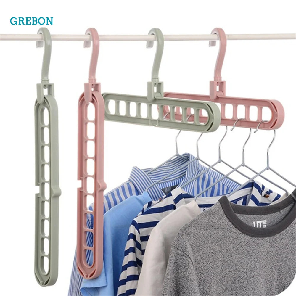 Colgador de ropa plegable giratorio