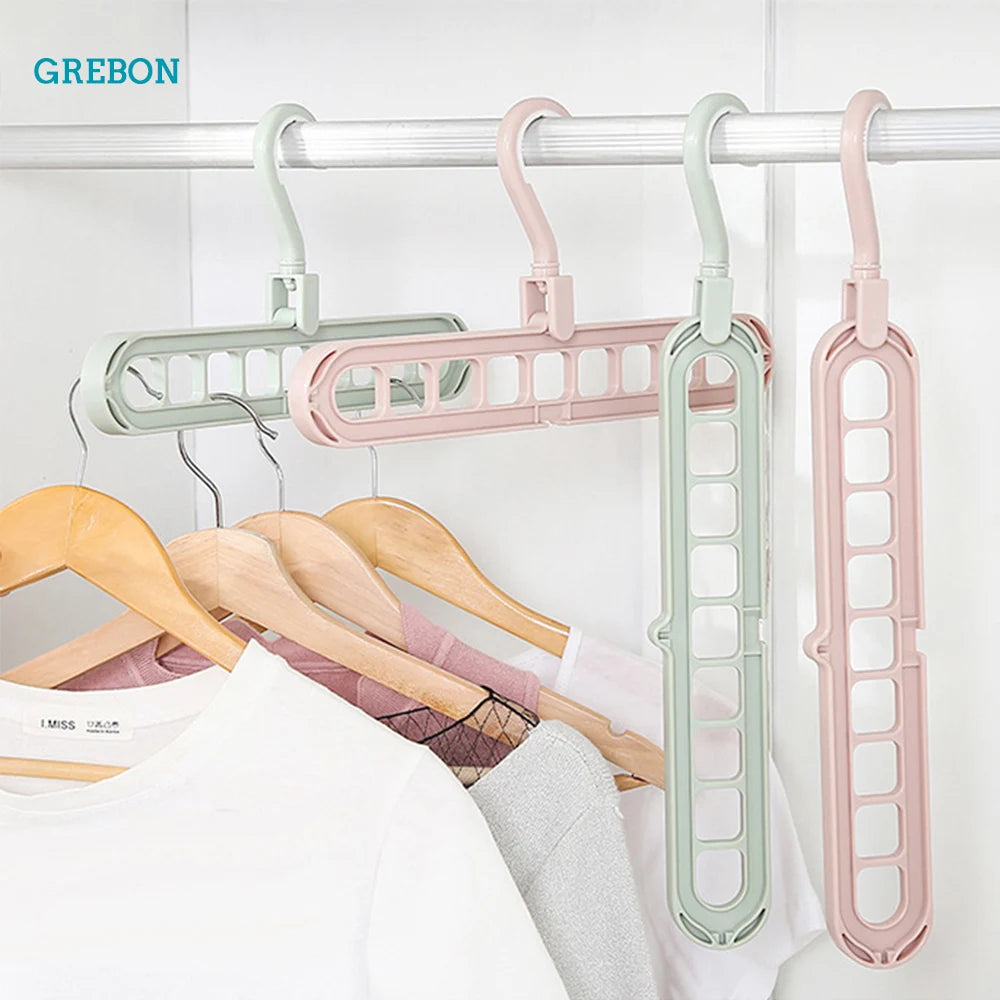 Colgador de ropa plegable giratorio