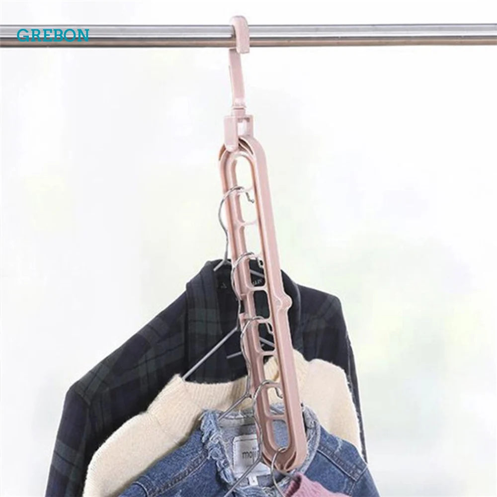 Colgador de ropa plegable giratorio