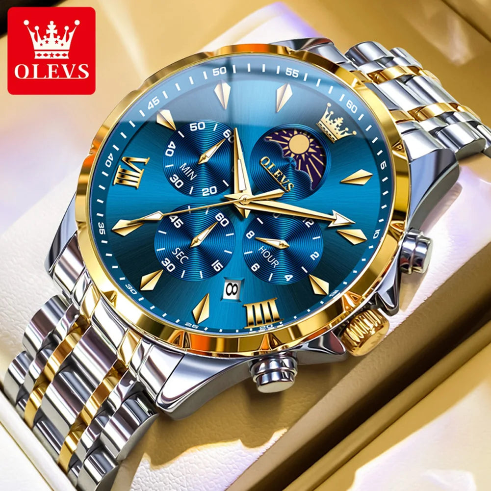 OLEVS 3653 reloj de cuarzo para hombre resistente al agua