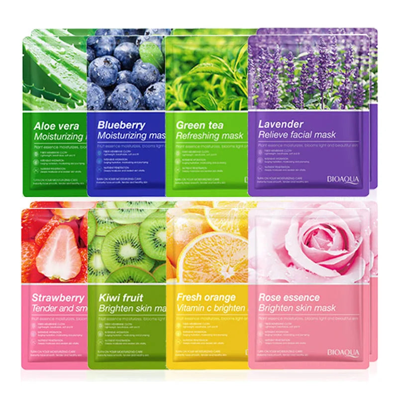 24 Uds. Mascarilla Facial de plantas naturales
