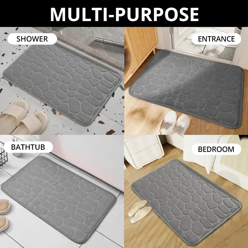 Alfombra antideslizante para baño y sala de estar,