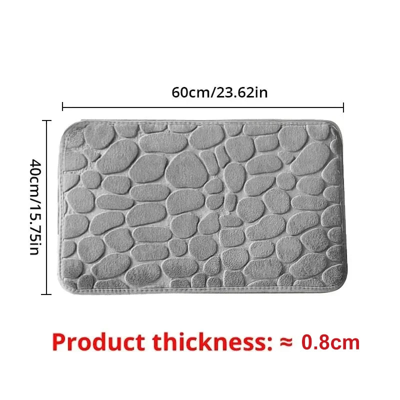 Alfombra antideslizante para baño y sala de estar,
