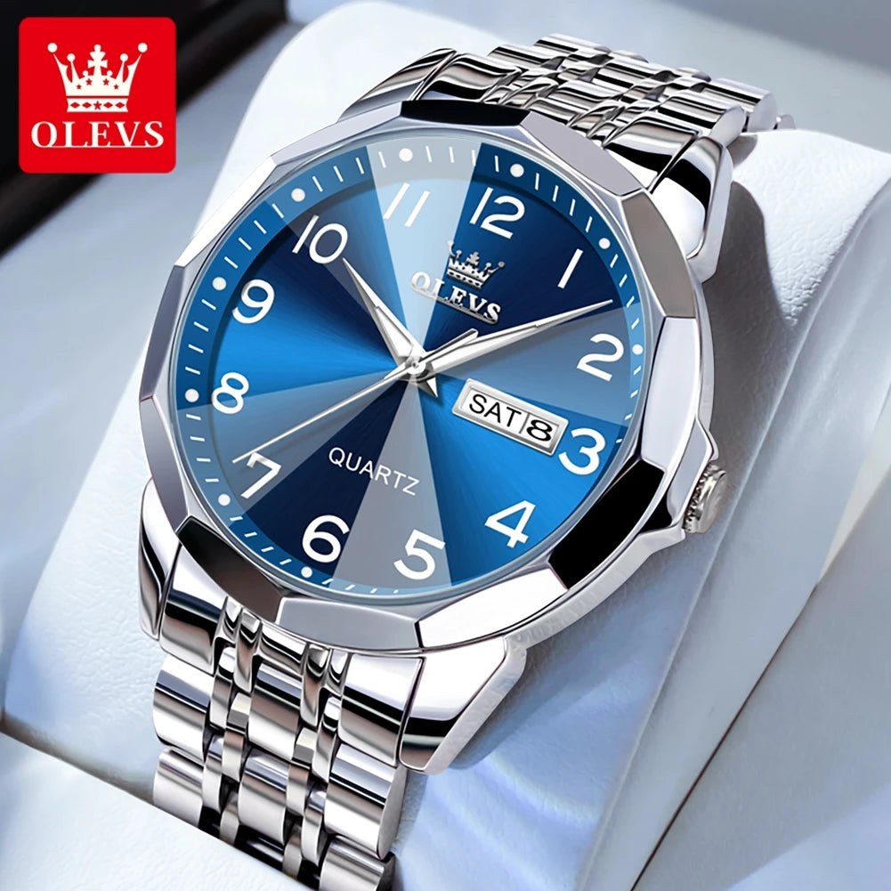 OLEVS reloj original resistentes al agua para hombre
