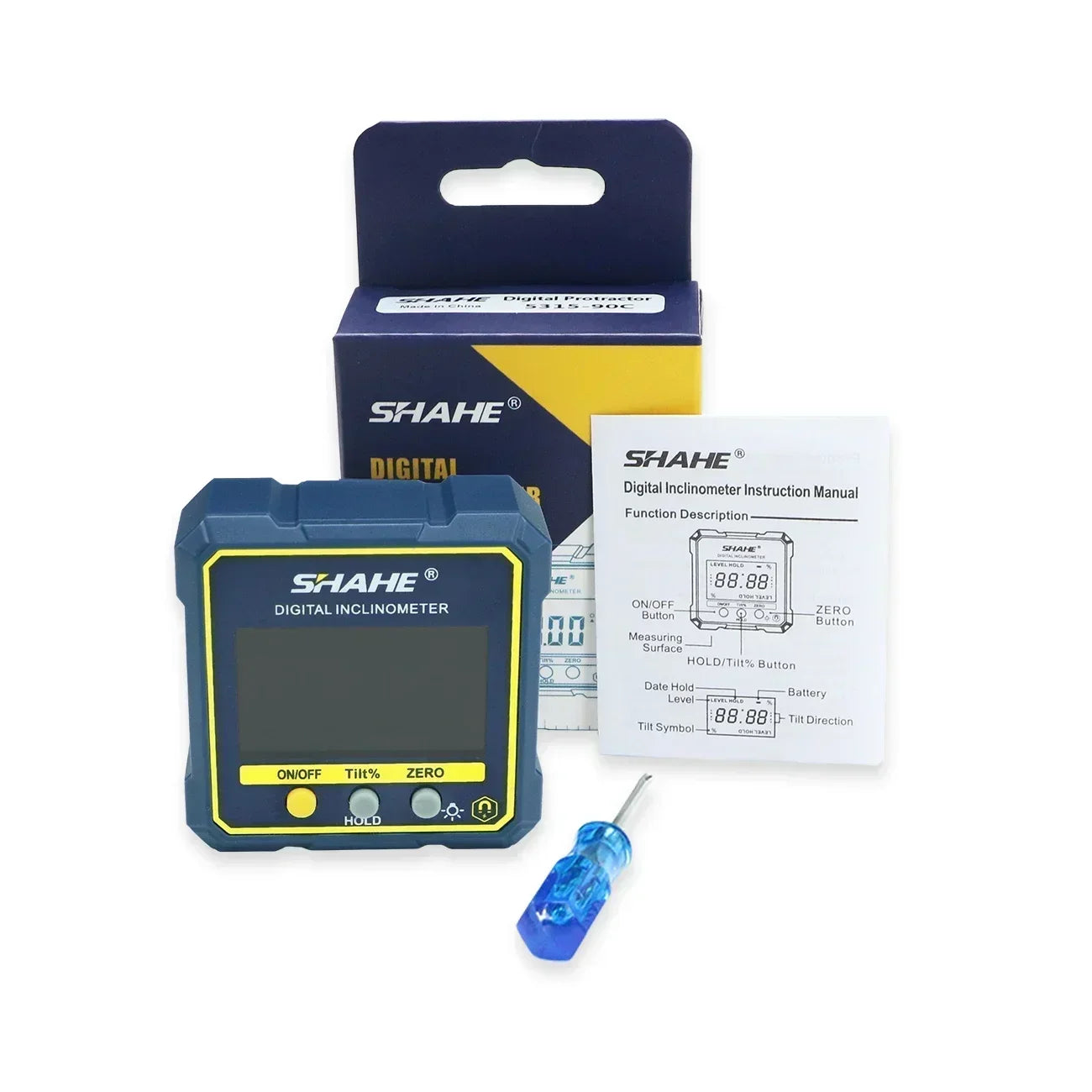 SHAHE-medidor de nivel y ángulo electrónico Digital magnético