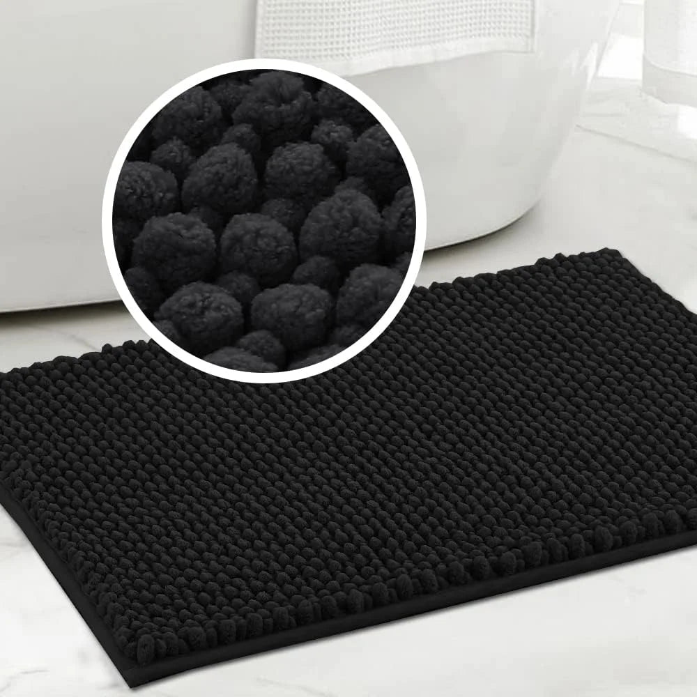 Alfombra de baño suave antideslizante de microfibra súper felpa