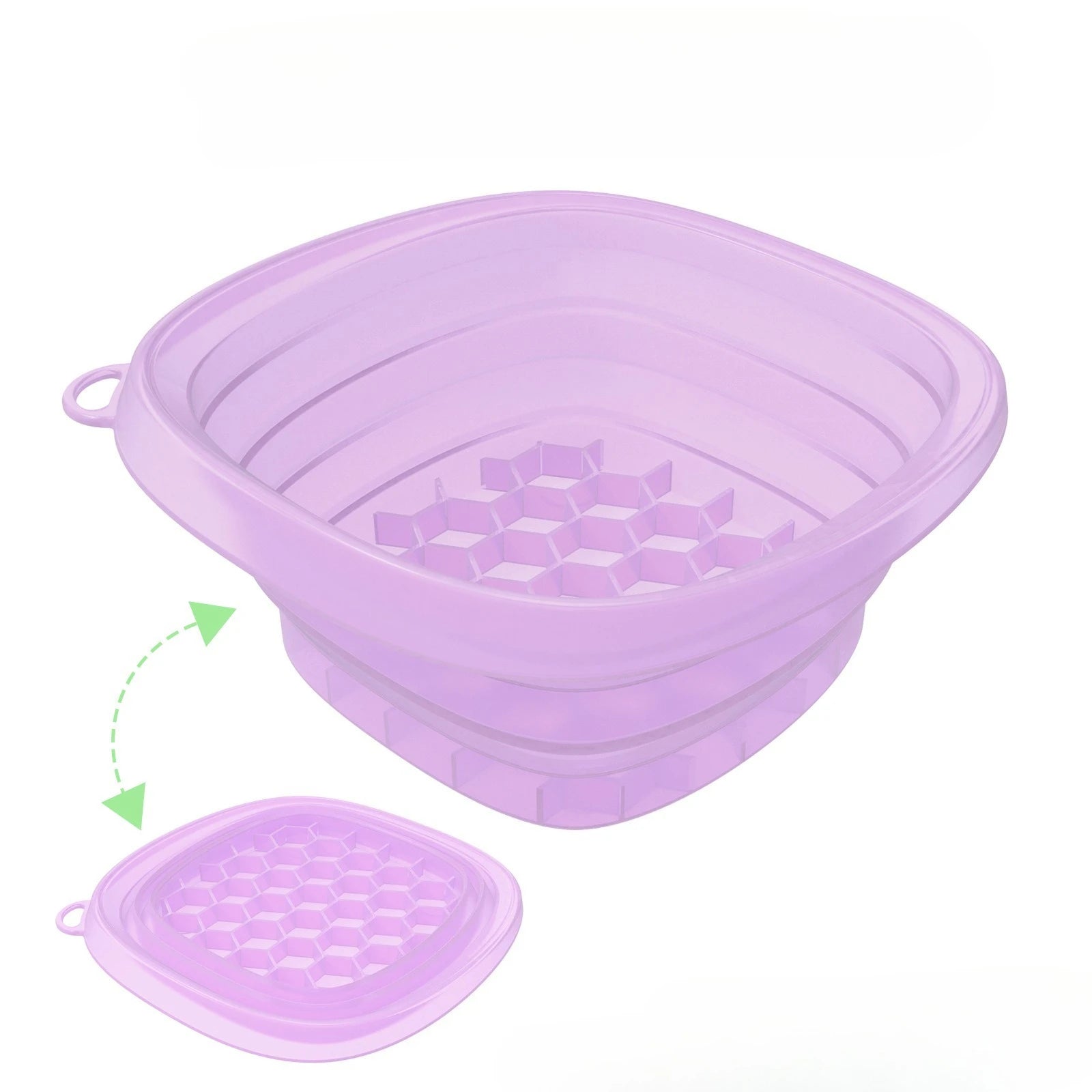 Recipiente portátil de hielo para tratamiento facial