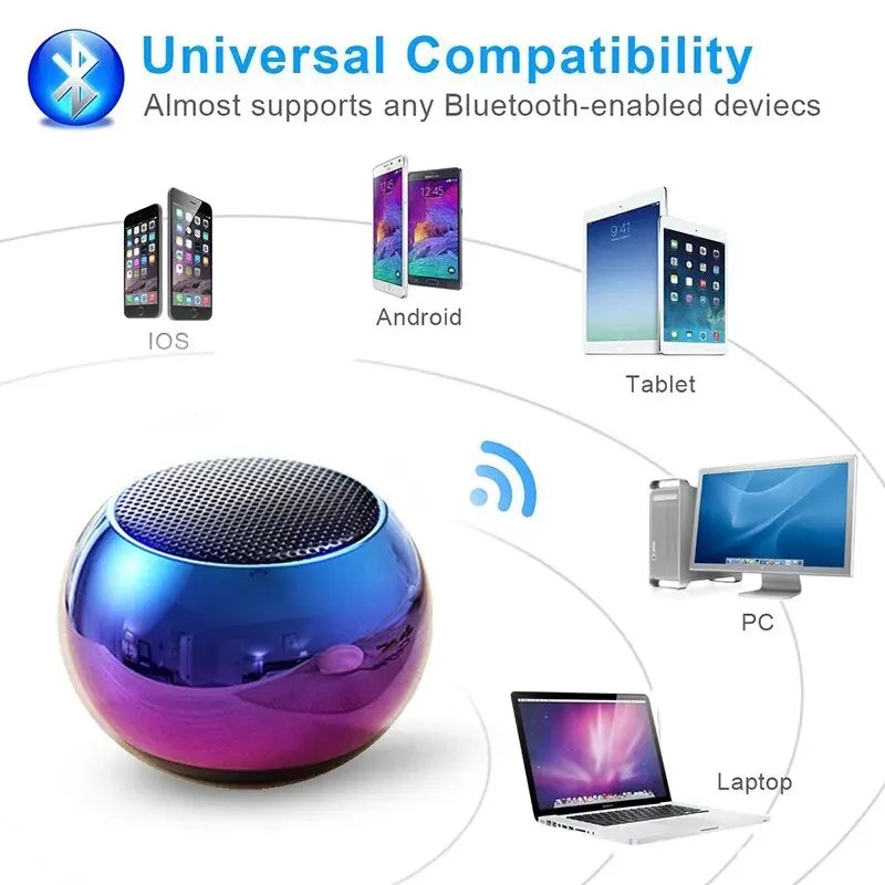 Mini parlante portátil inalámbrico con Bluetooth