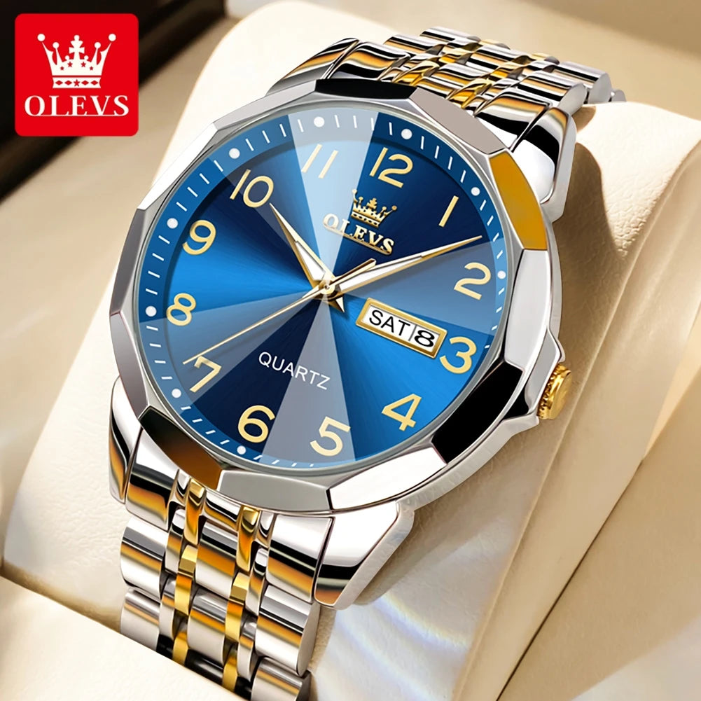OLEVS reloj original resistentes al agua para hombre