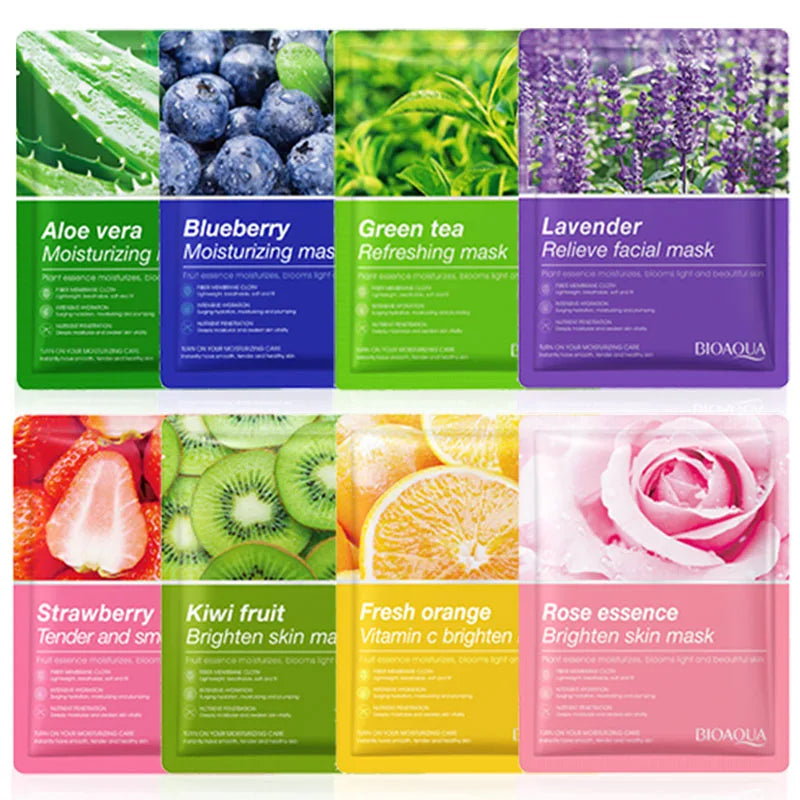 24 Uds. Mascarilla Facial de plantas naturales