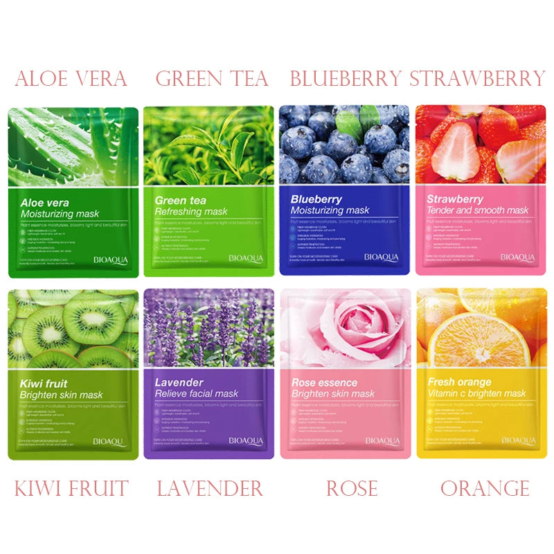 24 Uds. Mascarilla Facial de plantas naturales
