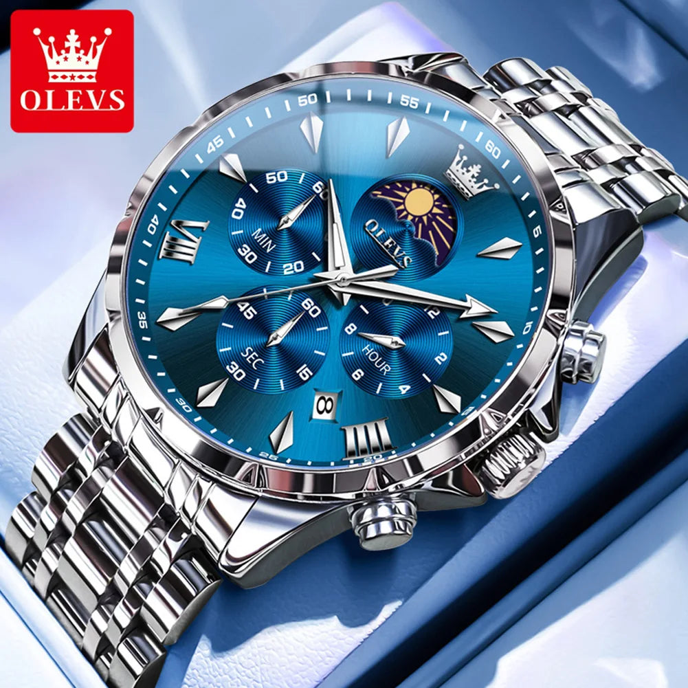 OLEVS 3653 reloj de cuarzo para hombre resistente al agua