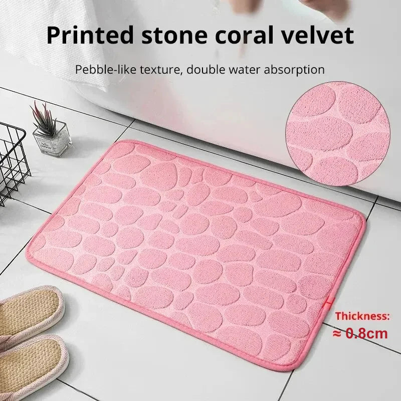 Alfombra antideslizante para baño y sala de estar,