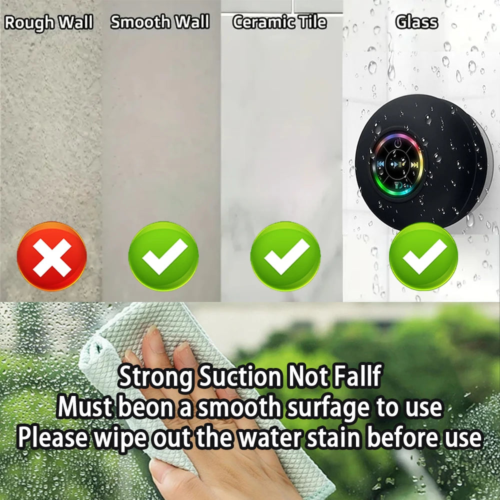 Altavoz Bluetooth inalámbrico portátil resistente al agua