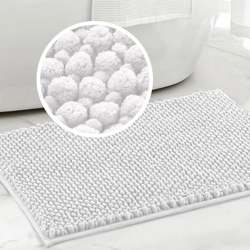 Alfombra de baño suave antideslizante de microfibra súper felpa