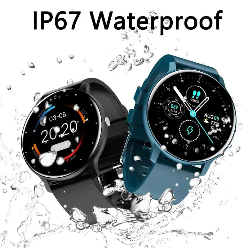Reloj inteligente LIGE con pantalla táctil, resistente al agua