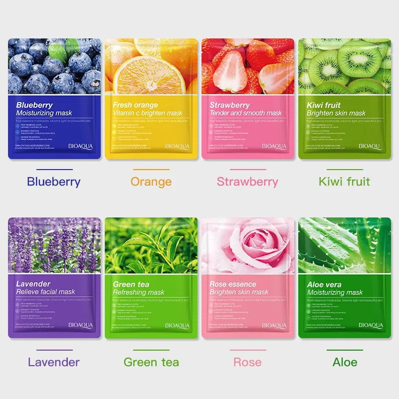 24 Uds. Mascarilla Facial de plantas naturales
