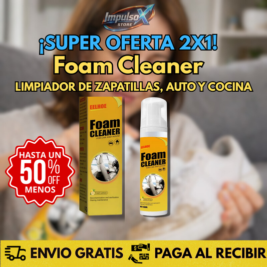¡OFERTA DE HOY!⌛FOAM CLEANER SPRAY 2 X 1 +ENVIO GRATIS🏡🚚