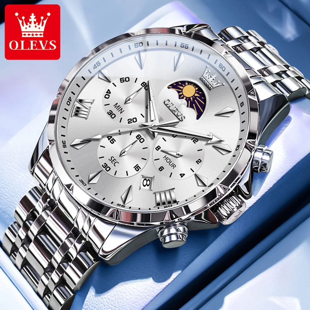 OLEVS 3653 reloj de cuarzo para hombre resistente al agua
