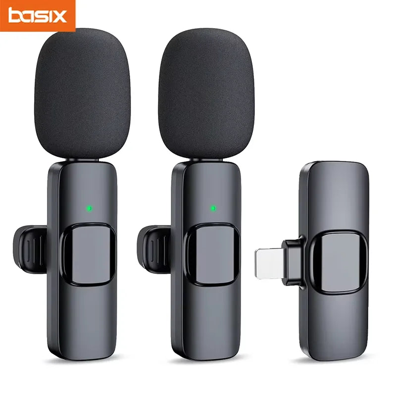 Basix - Mini micrófono inalámbrico portátil