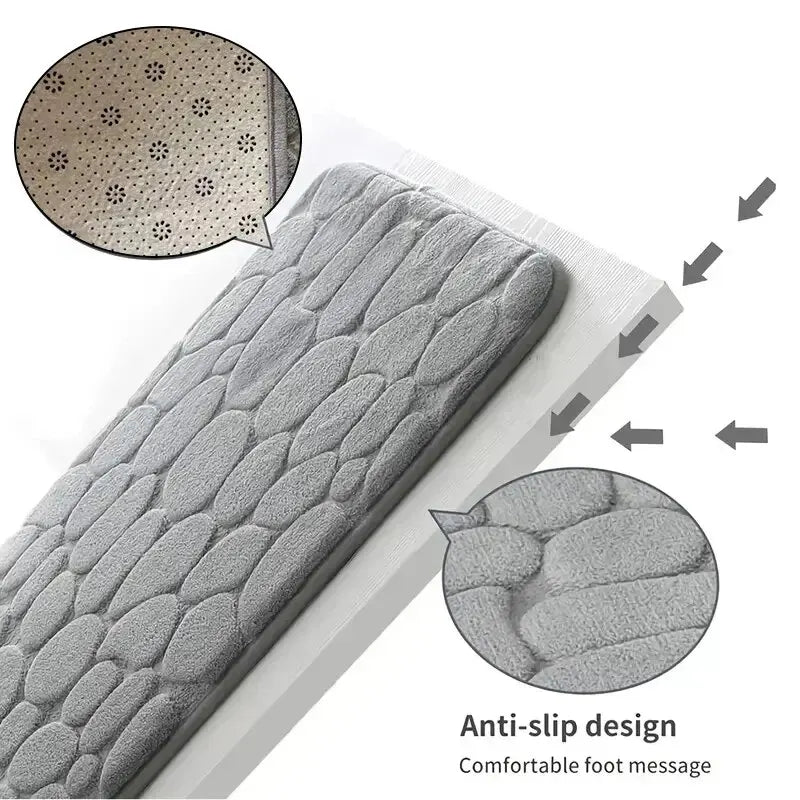 Alfombra antideslizante para baño y sala de estar,