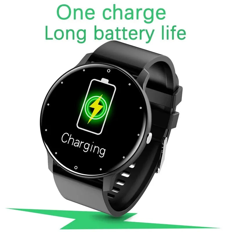 Reloj inteligente LIGE con pantalla táctil, resistente al agua