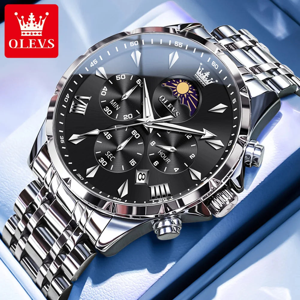 OLEVS 3653 reloj de cuarzo para hombre resistente al agua